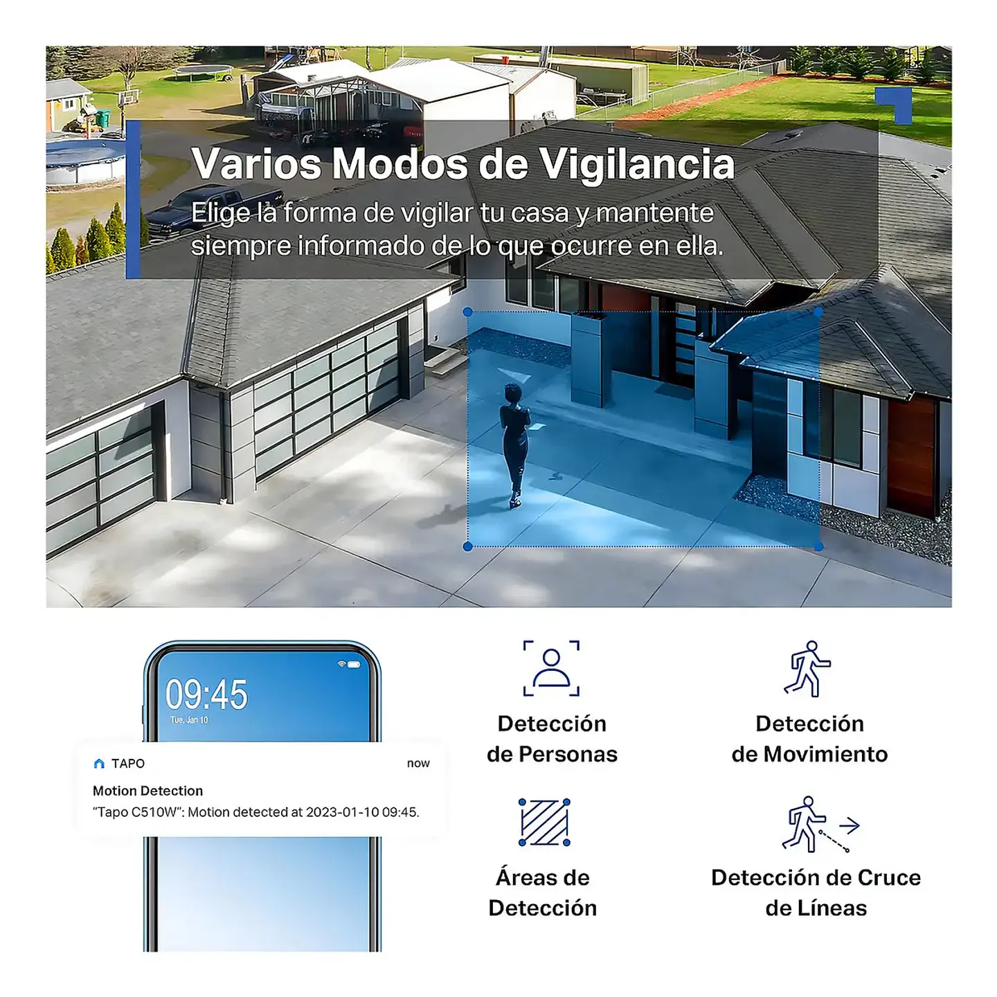 Camara De Seguridad Wifi Tp-link Tapo C510w 3mp Exterior 2k 2.4ghz Giro 360 Vision Nocturna Hasta 30 Metros 6