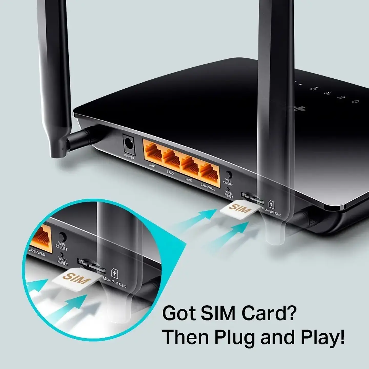 Router 4g Lte Chip Sim Wifi Lan Dual Band Ac750 Tplink Mr200  2
