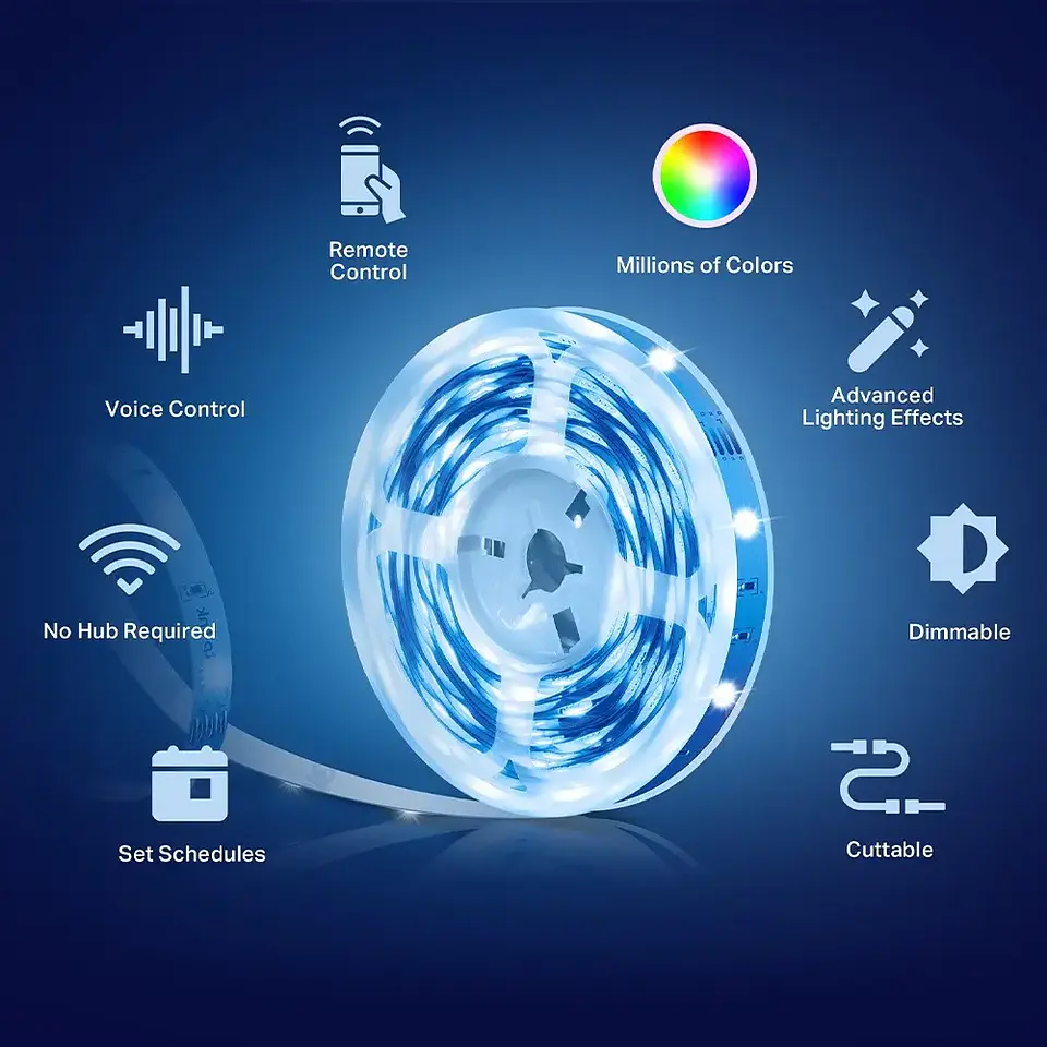 Tira Led Wi-fi Tp Link Tapo L900 5 Metros - Electromundo Color De La Luz Rgb 4