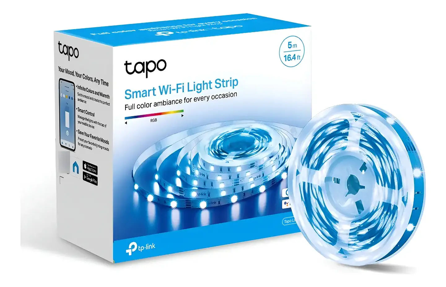 Tira Led Wi-fi Tp Link Tapo L900 5 Metros - Electromundo Color De La Luz Rgb 1