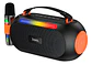Parlante Portátil Hoco Ds64 Bluetooth Con Micrófono Y Luces Led Color Negro - Miniatura 2