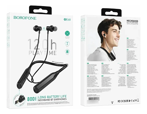 Audífonos Bluetooth Borofone Be68 Cloud 120 Horas Negro