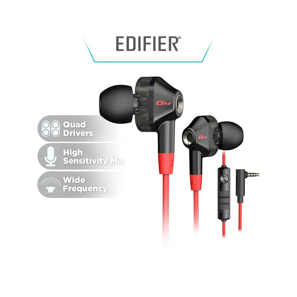 Auriculares Edifier GM2se con doble controlador - GM2se-BK 1