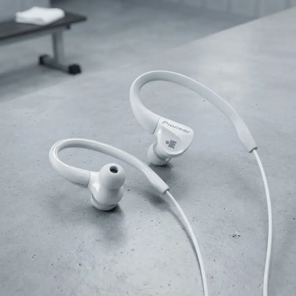 Audífono Pioneer Clip Ear Deportivo Se-e3m Blanco Fx 5