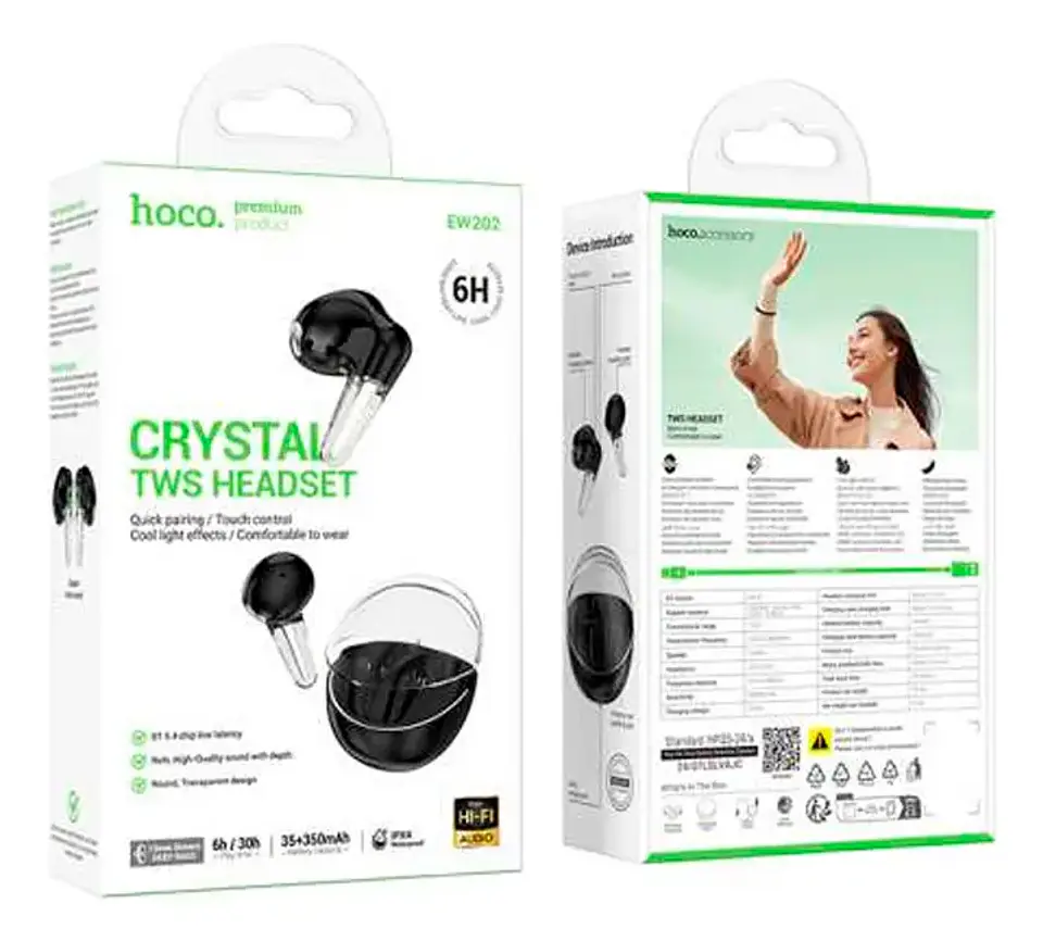 Audífonos In Ear Bluetooth Hoco Ew202 Negro Audífonos In Ear Bluetooth Hoco Ew202 NegroAudífonos In Ear Bluetooth Hoco Ew202 Negro Nuevo  |  1 vendido Audífonos In Ear Bluetooth Hoco Ew202 Negro 1