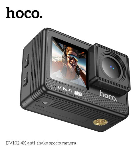 Hoco Cámara Deportiva Dv102 - Videocámara Compacta Negro