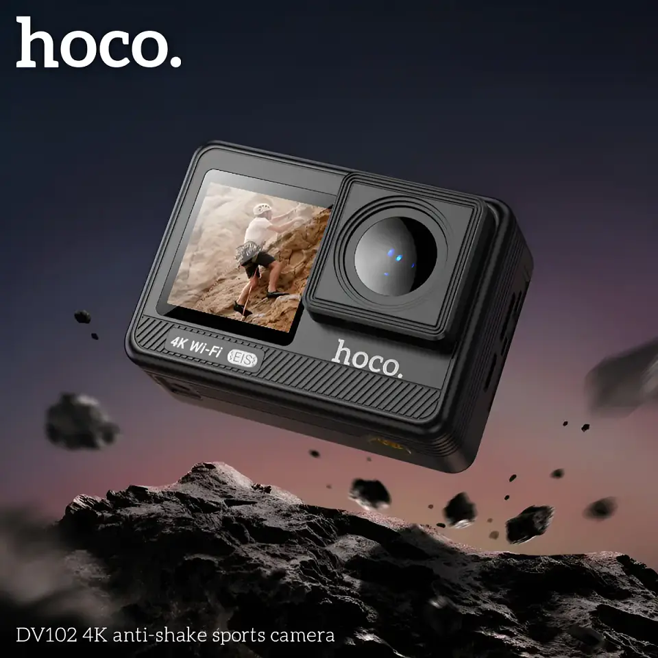 Hoco Cámara Deportiva Dv102 - Videocámara Compacta Negro 4