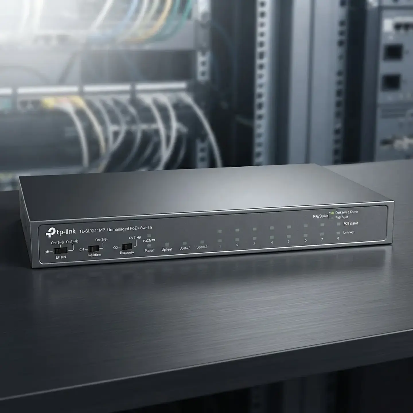 Switch 8 Port Poe+ 2 P Gigabit + 1 Sfp Tp-link Tl-sl1311mp 2