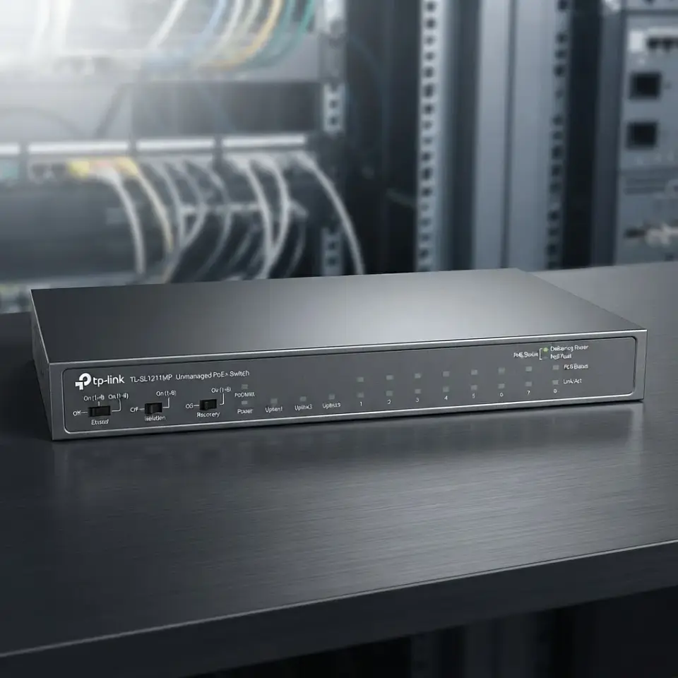 Switch 8 Port Poe+ 2 P Gigabit + 1 Sfp Tp-link Tl-sl1311mp 2