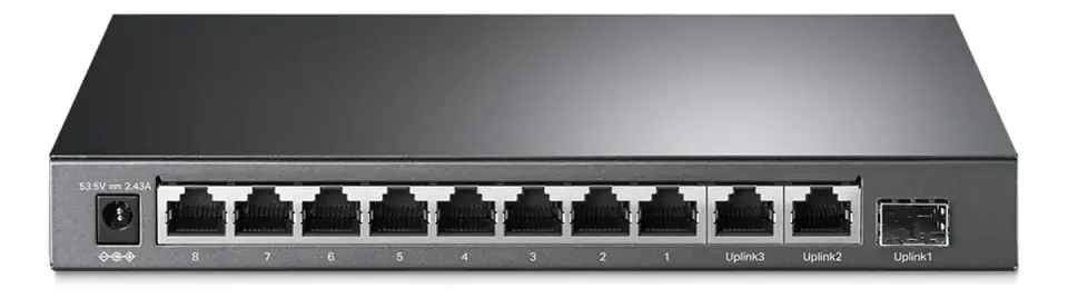 Switch 8 Port Poe+ 2 P Gigabit + 1 Sfp Tp-link Tl-sl1311mp 3