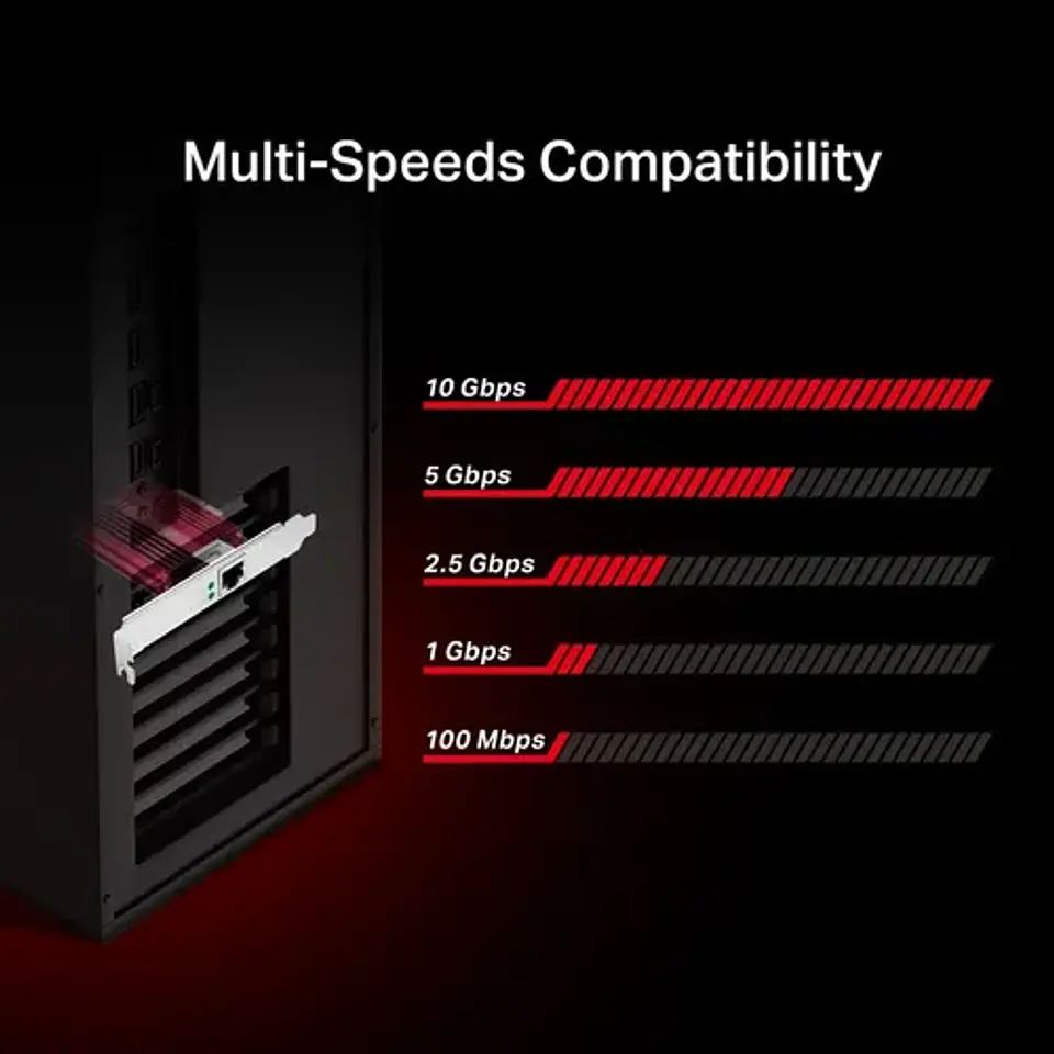 Tarjeta De Red Tp-link Tx401 Pcie 10 Gigabit Ethernet 4
