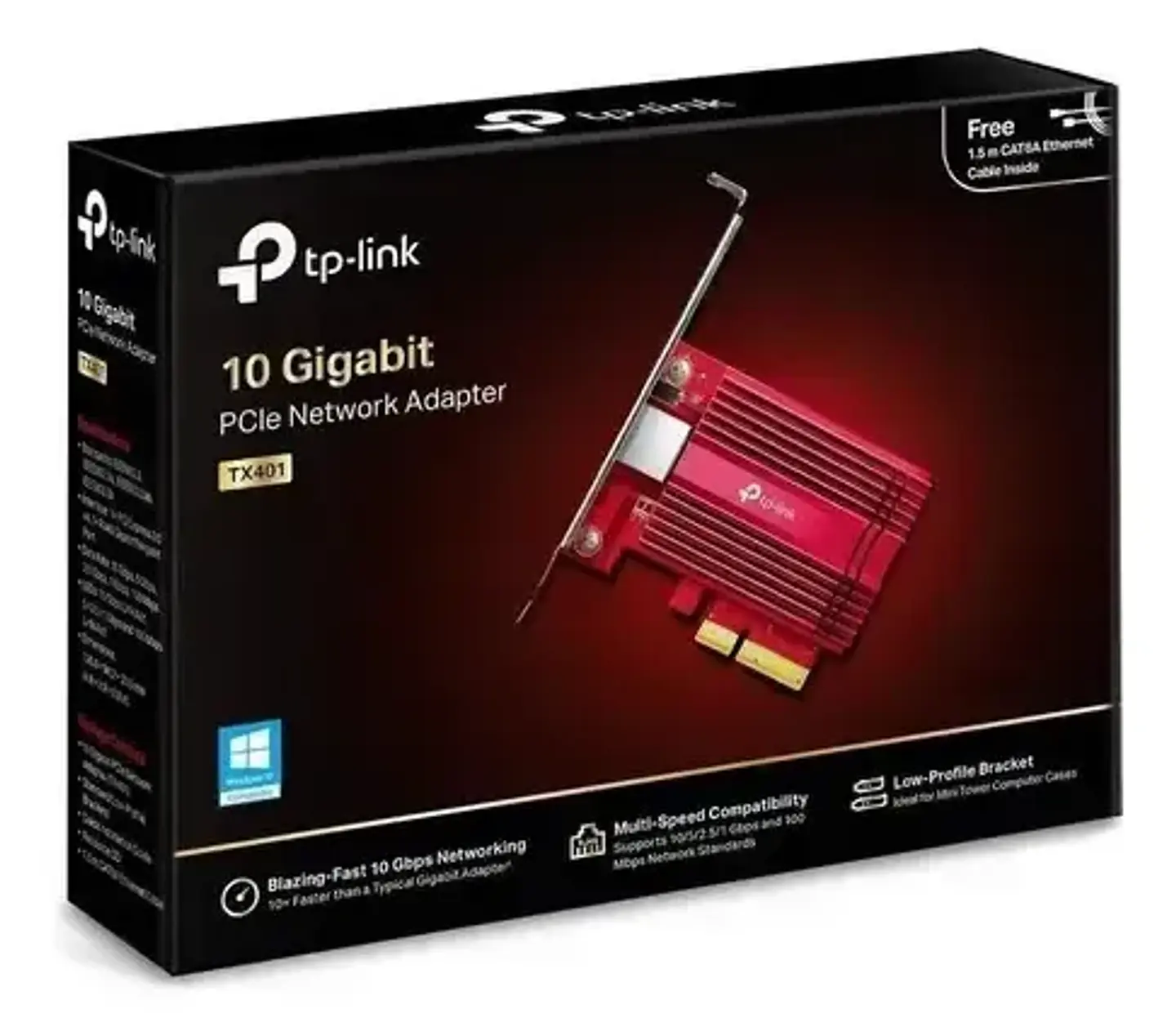 Tarjeta De Red Tp-link Tx401 Pcie 10 Gigabit Ethernet 5