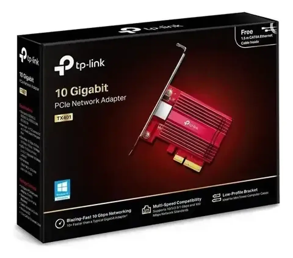 Tarjeta De Red Tp-link Tx401 Pcie 10 Gigabit Ethernet 5