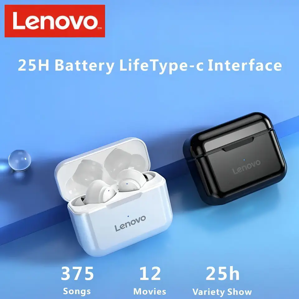 Audifono Lenovo Tws Qt82 Negro 3