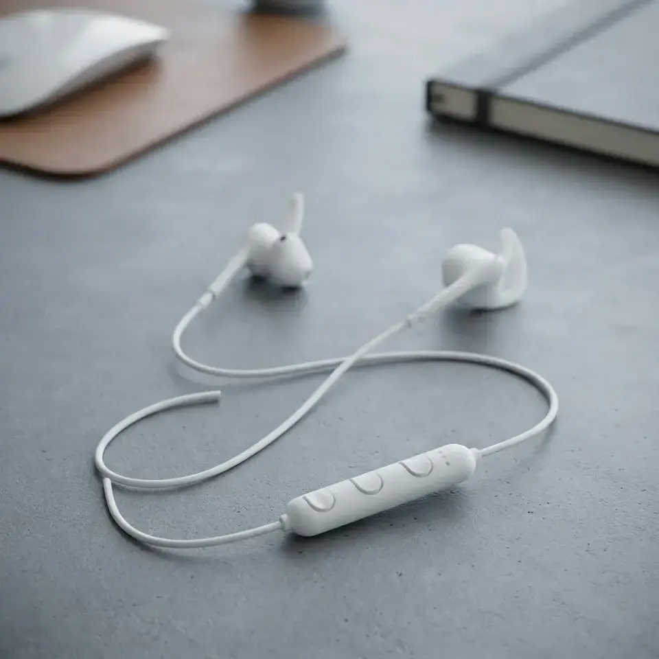 Audífonos Bluetooth Audiolab Bt1227b Color Blanco 4