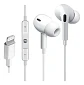 Audifonos Con Cable Para iPhone Auriculare Lightning In-ear Blanco - Miniatura 2