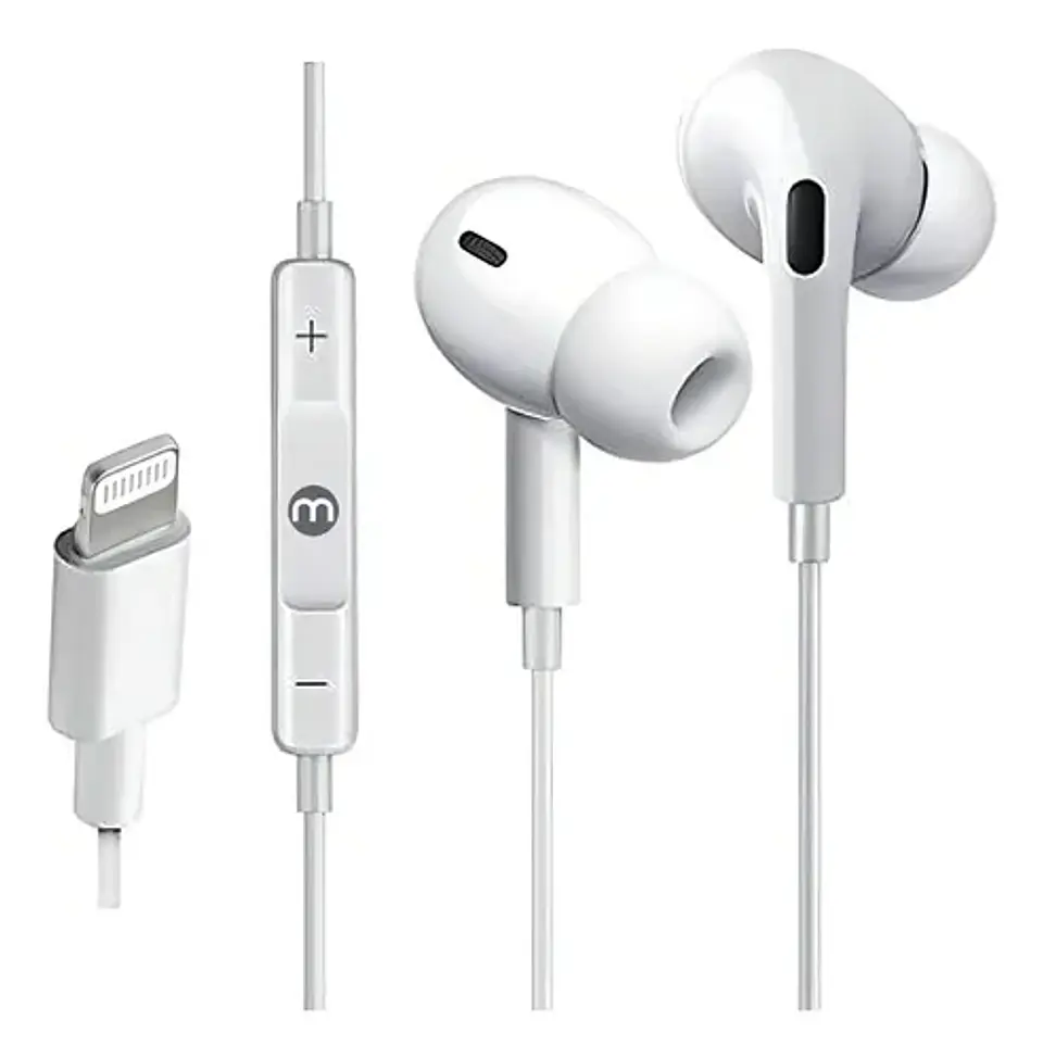 Audifonos Con Cable Para iPhone Auriculare Lightning In-ear Blanco 2