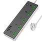 Alargador Zapatilla Hoco Ac13a 5 Tomas Socket, 3 USB, ! Tipo C, 1,5 M - Miniatura 1