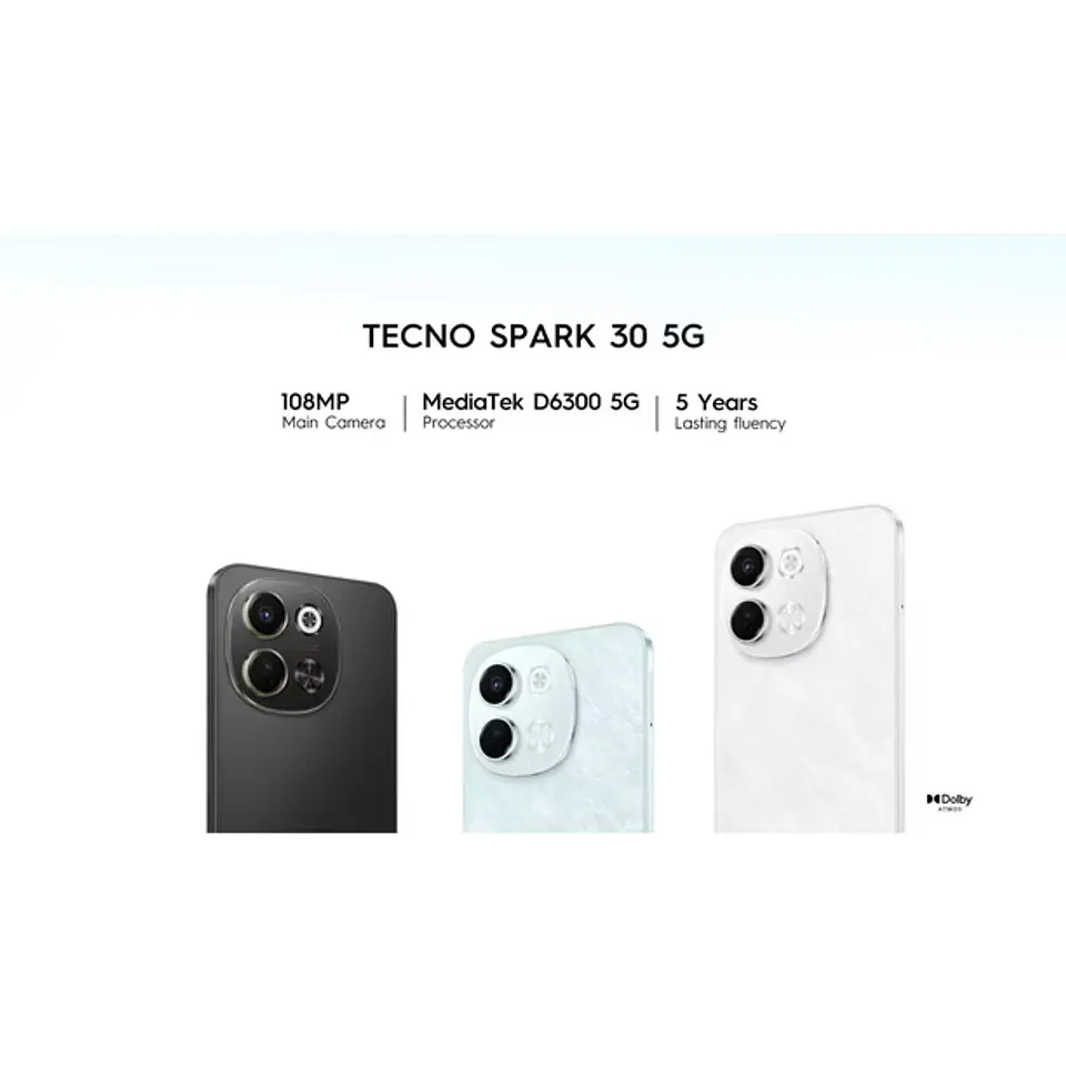 Celular Tecno Spark 30 5G 256 GB, Aurora Cloud 5