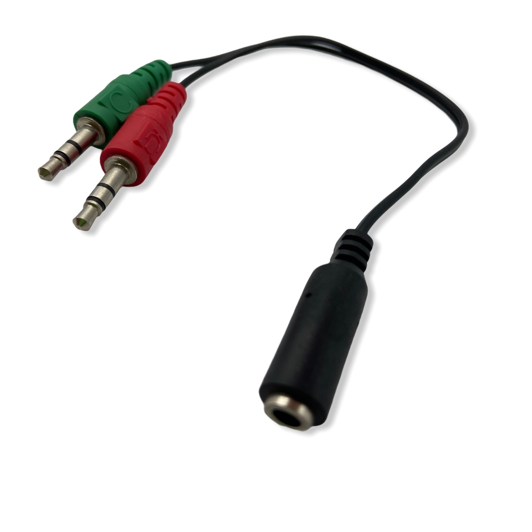 Cable Adaptador Audífonos / Microfono para PC