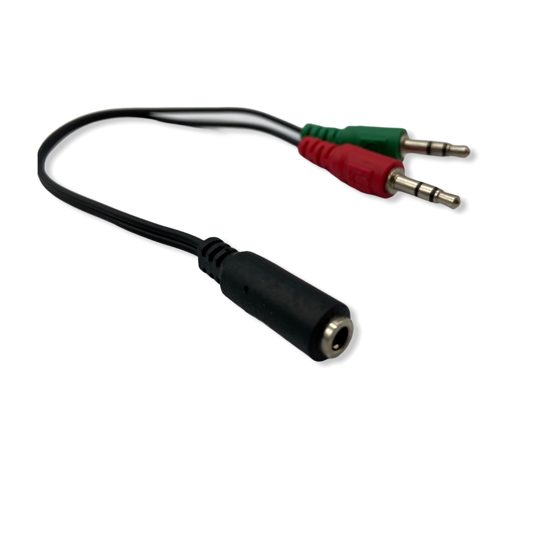 Cable Adaptador Audífonos / Microfono para PC