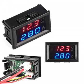 VOLTIMETRO AMPERIMETRO DIGITAL PARA DC 0-100V 10A