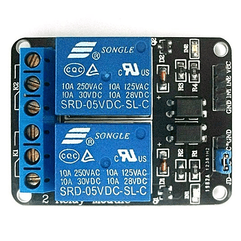 MODULO RELE DE 2 CANALES 5V DC 