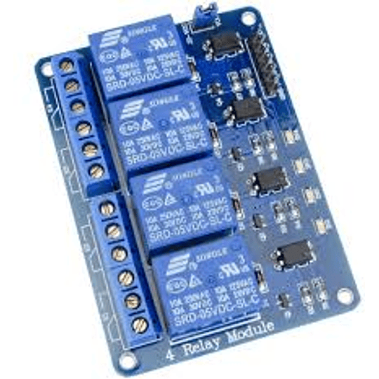 MODULO RELE DE 4 CANALES 5V DC