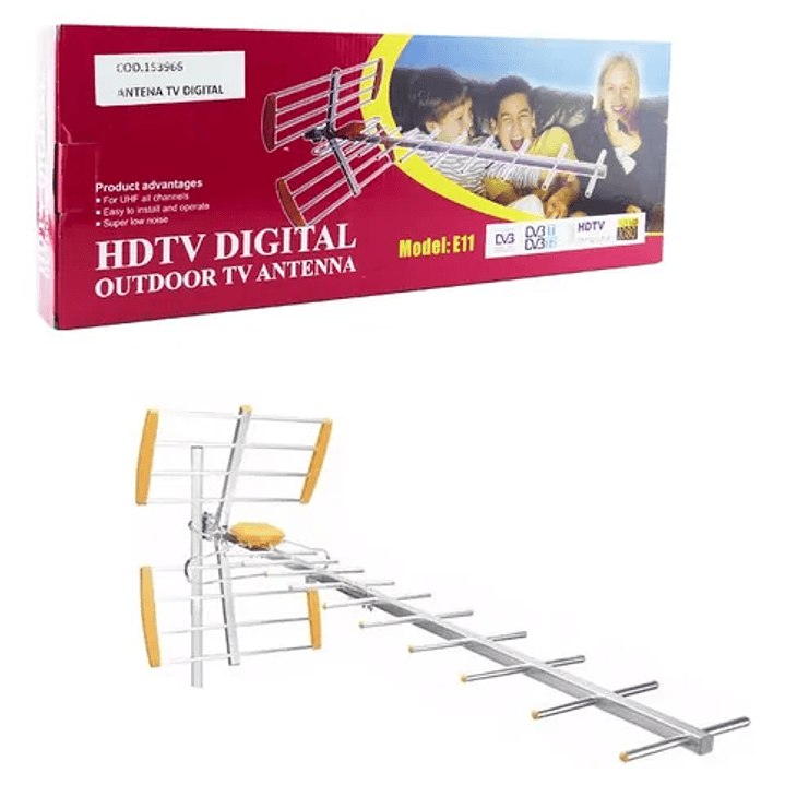Antena Exterior tipo Parrilla HDTV 1