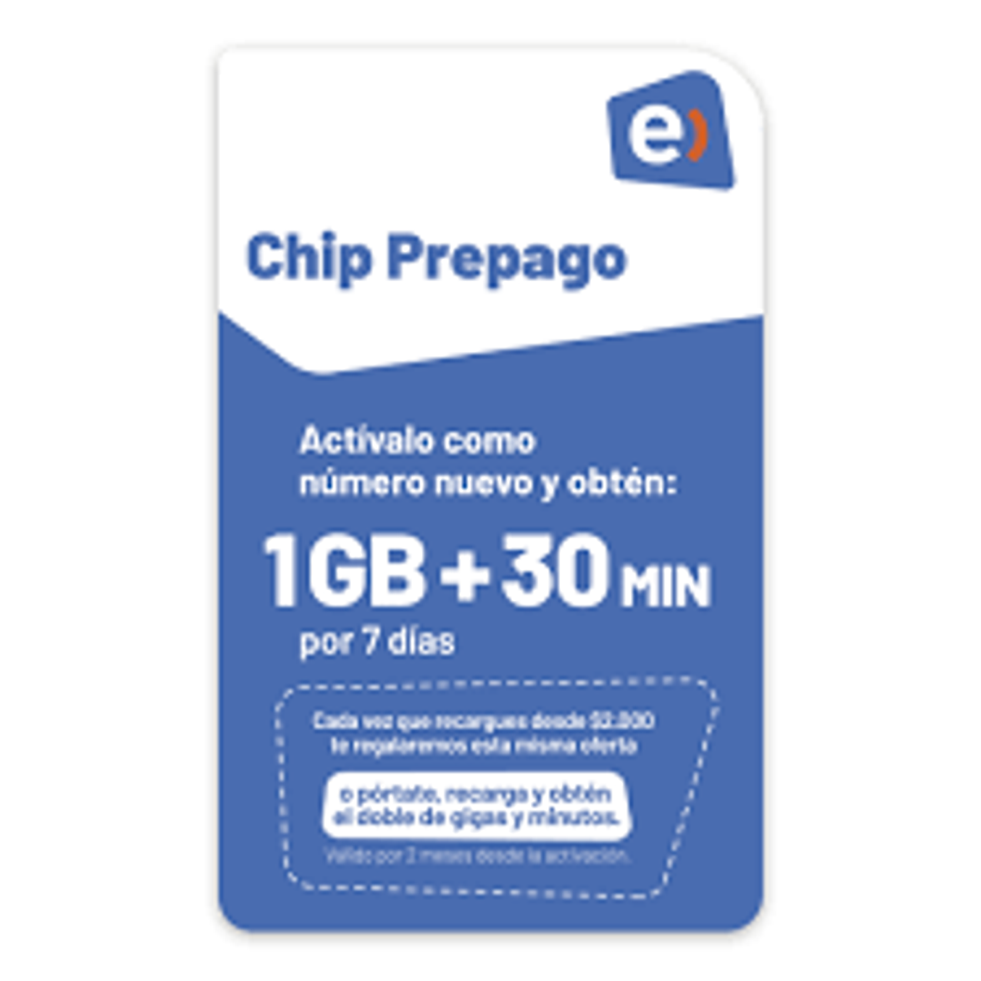Chip Prepago Entel WOM Movistar Claro 2