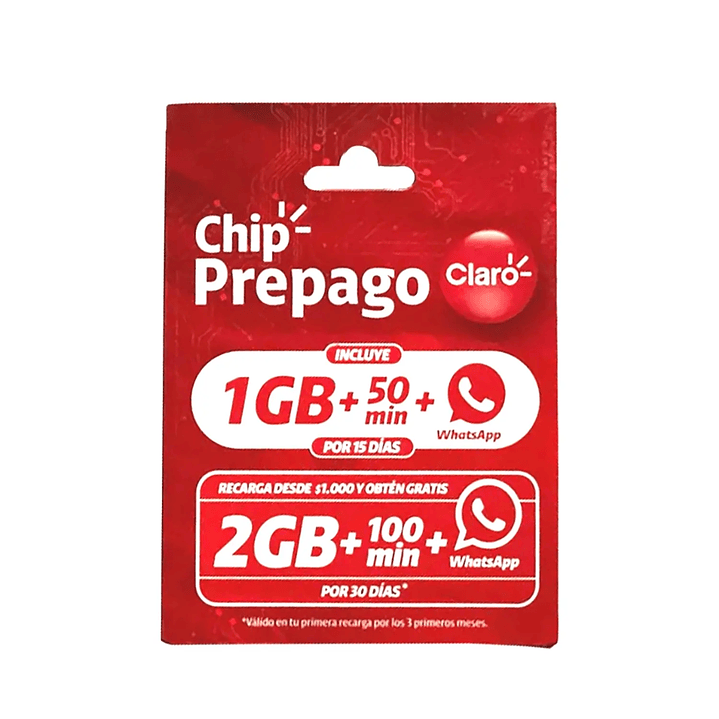Chip Prepago Entel WOM Movistar Claro 4