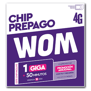 Chip Prepago Entel WOM Movistar Claro