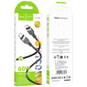 Cable Hoco USB-C a USB-C 60W 1 Metro