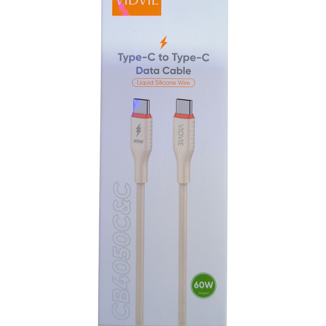 Cable Vidvie USB-C a USB-C 60W 1