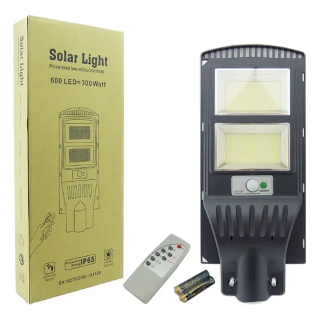 Foco Solar 600 Led 300W C/Control y Soporte 1