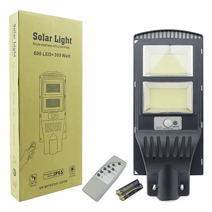 Foco Solar 600 Led 300W C/Control y Soporte
