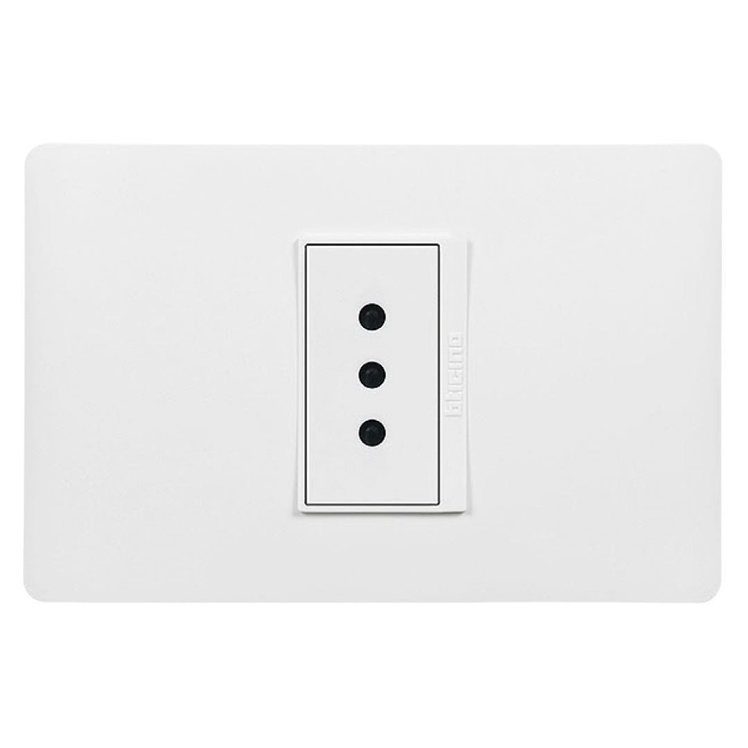Enchufe Bticino Luzica Simple Embutido Blanco 10A 1