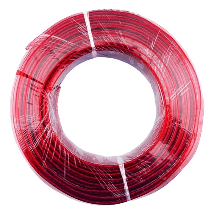 Cable Parlante Paralelo 2x1mm² Rojo Transparente Metro Lineal 1