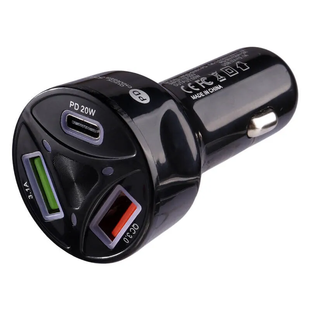 Cargador Auto Quick Charger MLE-003 55W 1