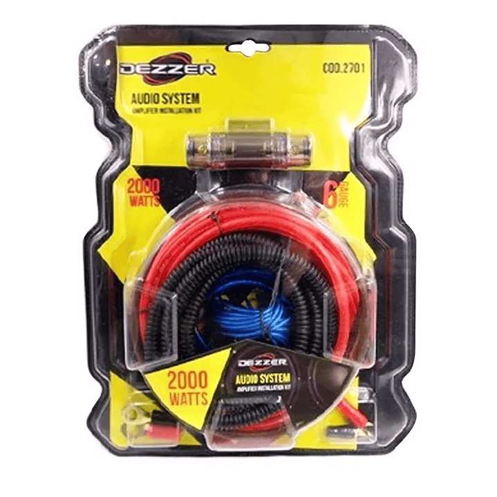 Kit Cables de Amplificación Audio Auto 2000W 1
