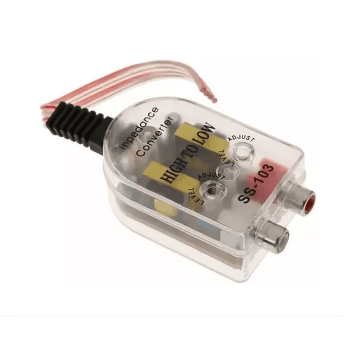Conversor de Audio Impedancia Auto RCA 1