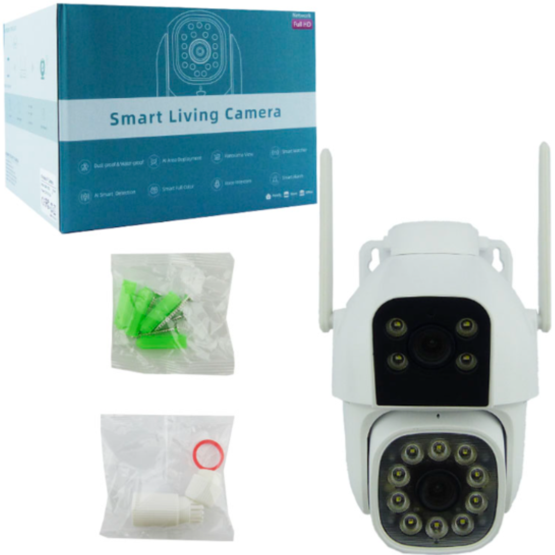 Cámara IP Doble Lente Panorámica Exterior 3