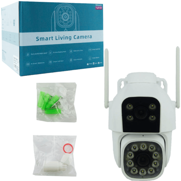 Cámara IP Doble Lente Panorámica Exterior 3