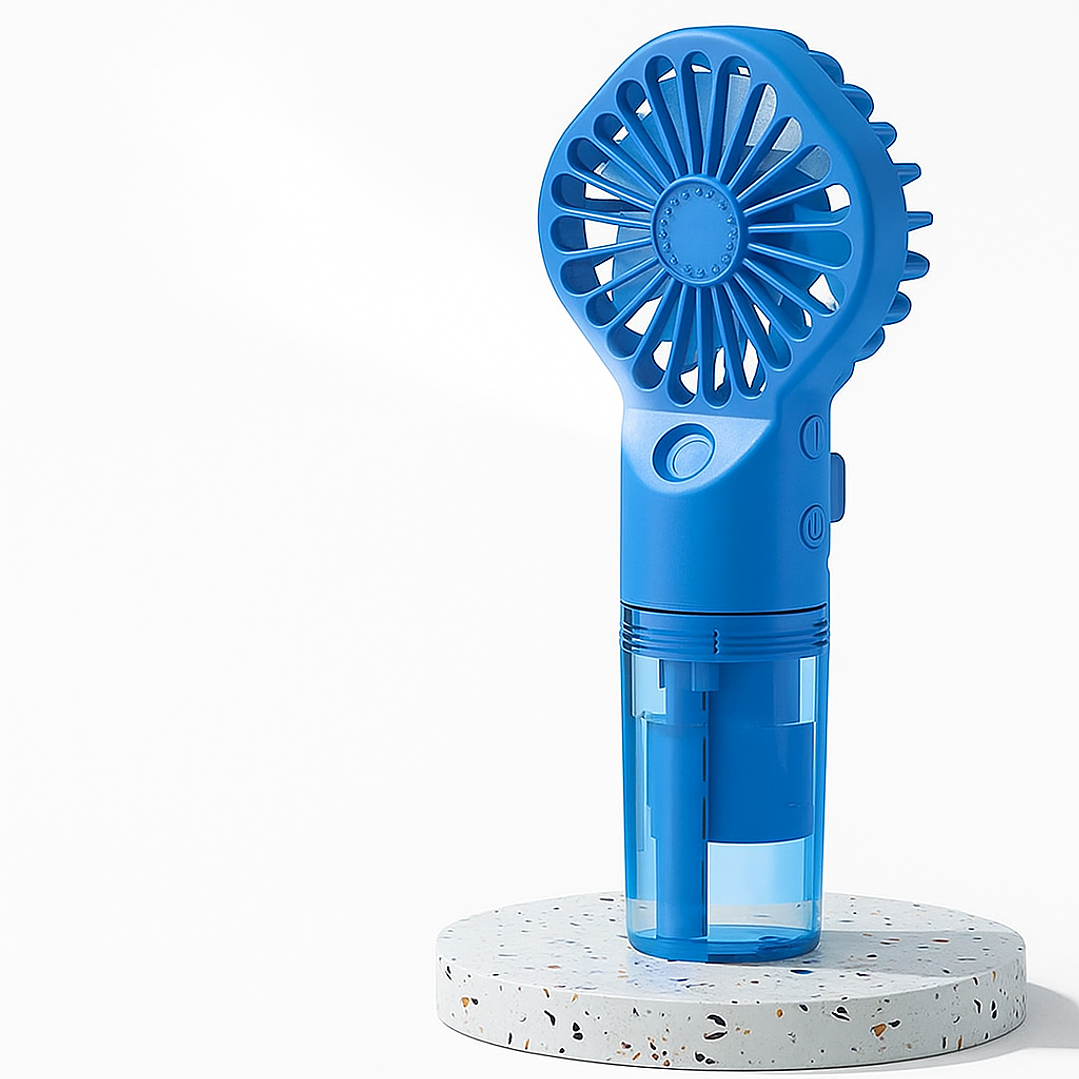 Mini Ventilador de Mano Recargable con Nebulizador 2