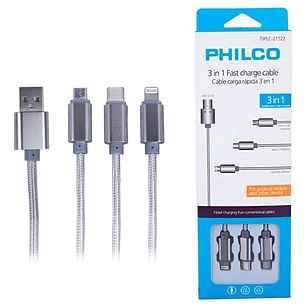 Cable 3 en 1 Philco