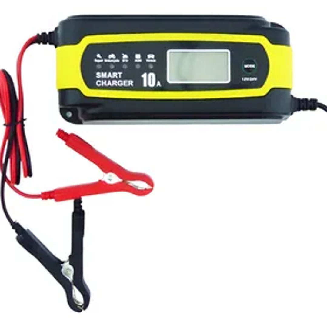 Cargador Reparador Inteligente de Bateria Auto 12/24V 1