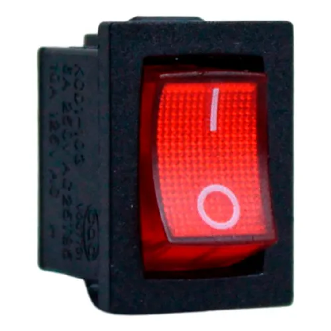 Botón Rojo 3 Pines Redondo 2 Posiciones 1