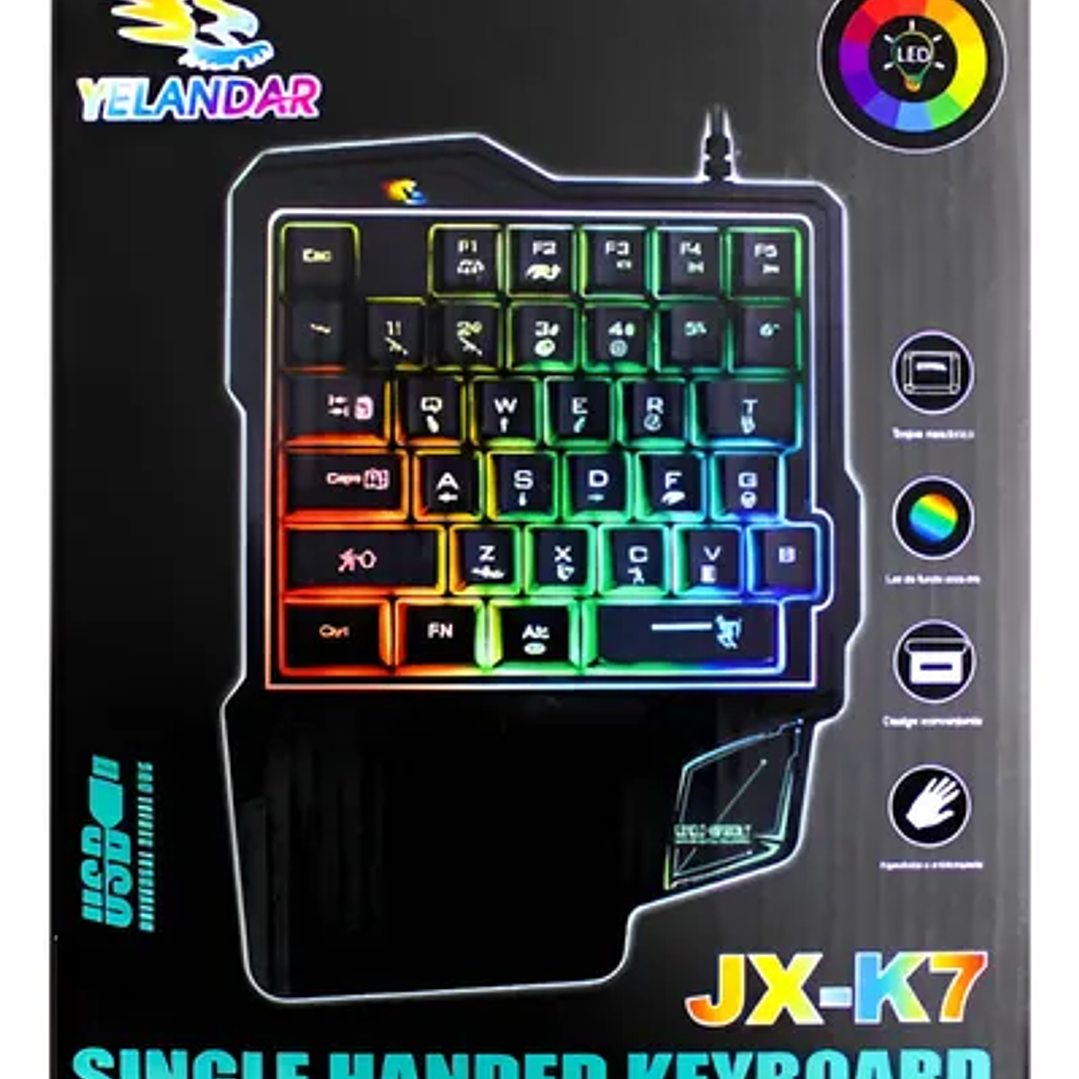 Teclado Gamer Alámbrico Retroiluminado 1