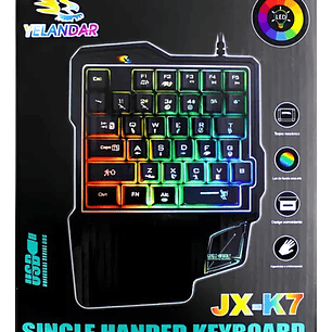 Teclado Gamer Alámbrico Retroiluminado