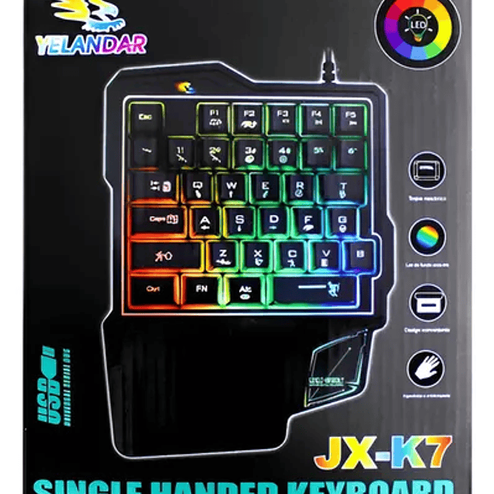 Teclado Gamer Alámbrico Retroiluminado 1